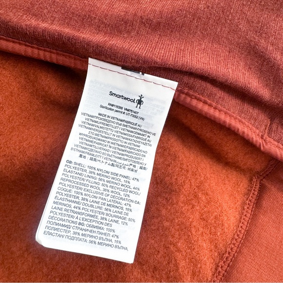 Smartwool Women's Smartloft Vest Hooded Zip Up Pecan Brown Red XL - Picture 9 of 12